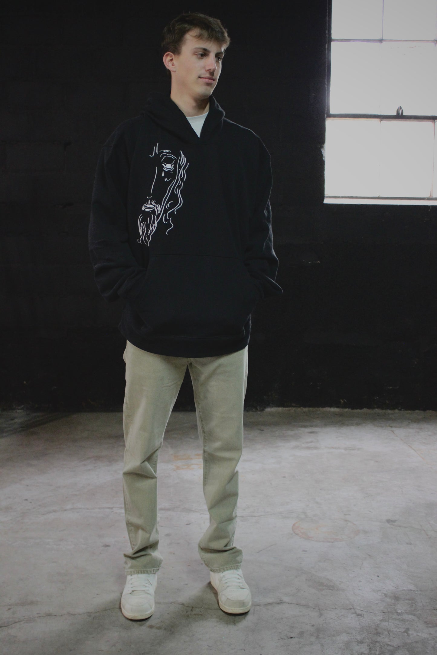 GRIEVED HOODIE / BLACK