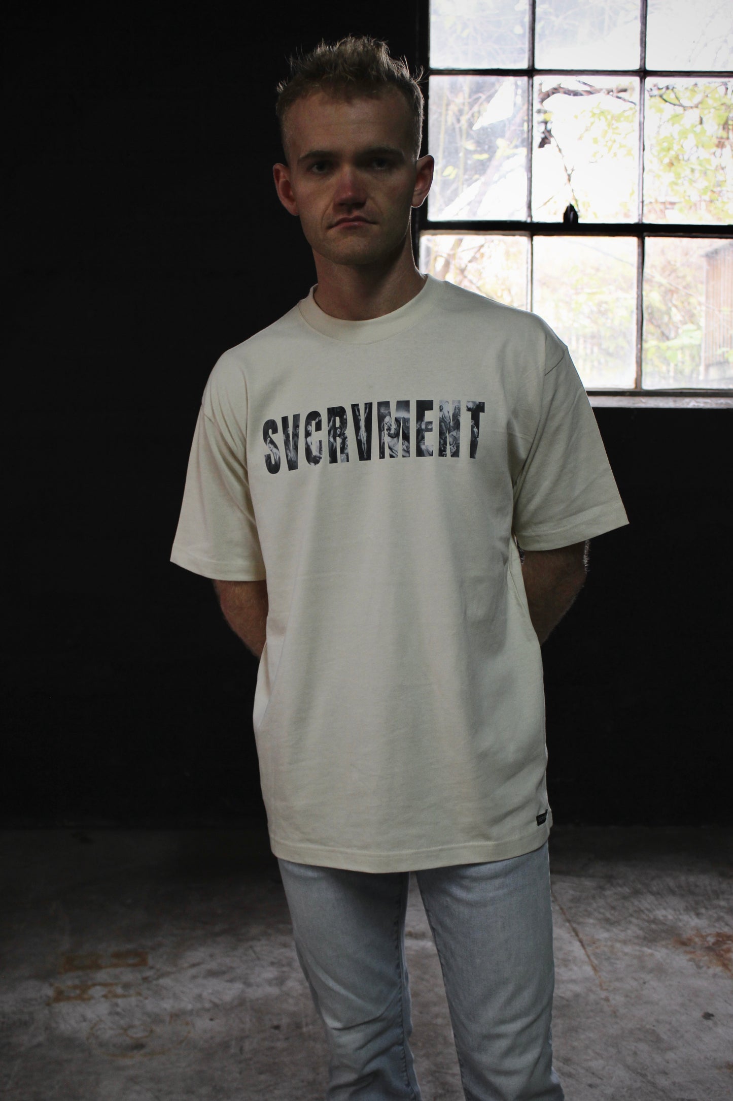 CORNERSTONE TEE / CREAM