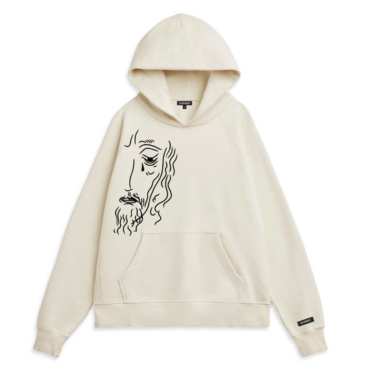 GRIEVED HOODIE / CREAM