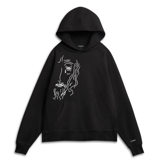 GRIEVED HOODIE / BLACK